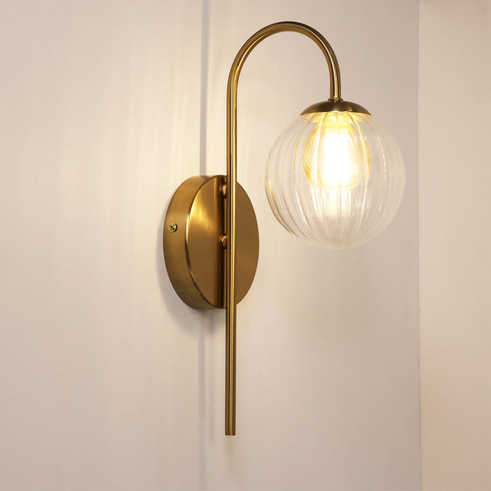 Alta Satin Brass Wall Light