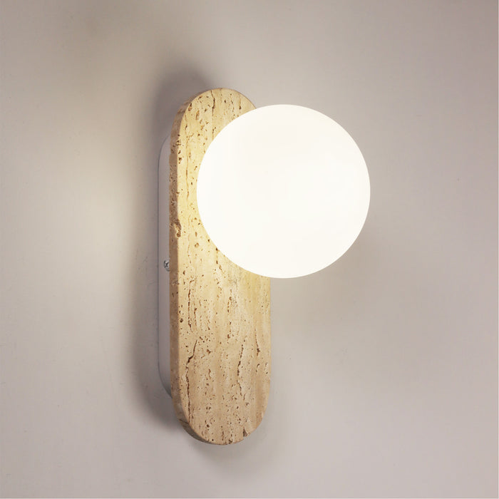 Ping G9 Travertine Wall Light