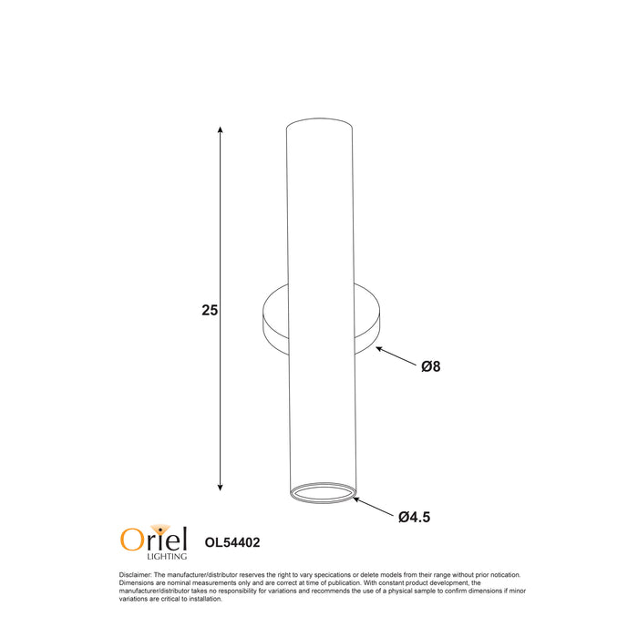 Toli White Wall Light