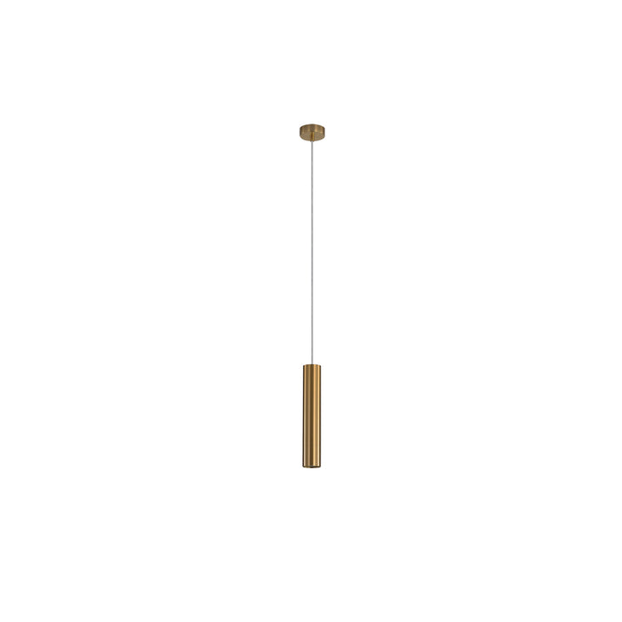 Tig Satin Brass Pendant