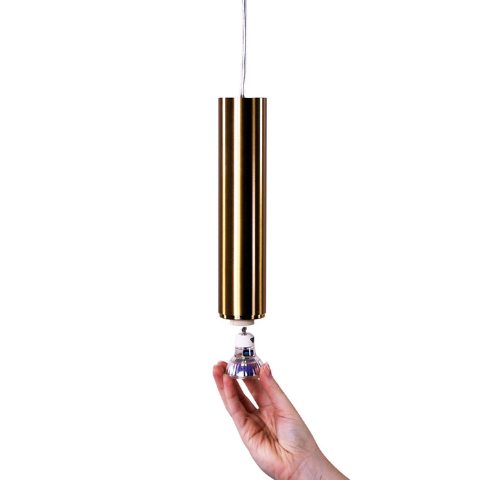 Tig Satin Brass Pendant