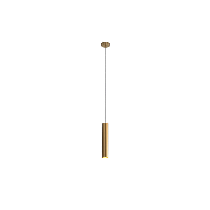 Tig Satin Brass Pendant