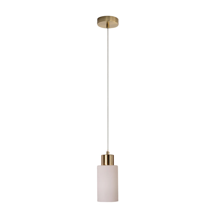 Lisa Sat Brass/Opal Pendant