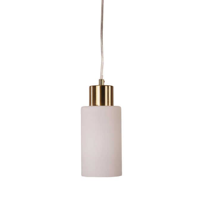 Lisa Sat Brass/Opal Pendant
