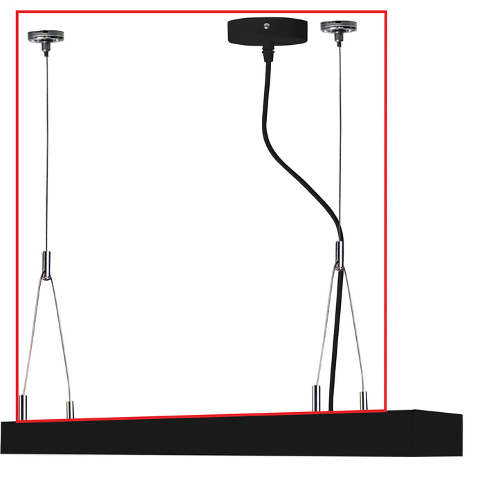 Vana Suspension Black Ceiling Light