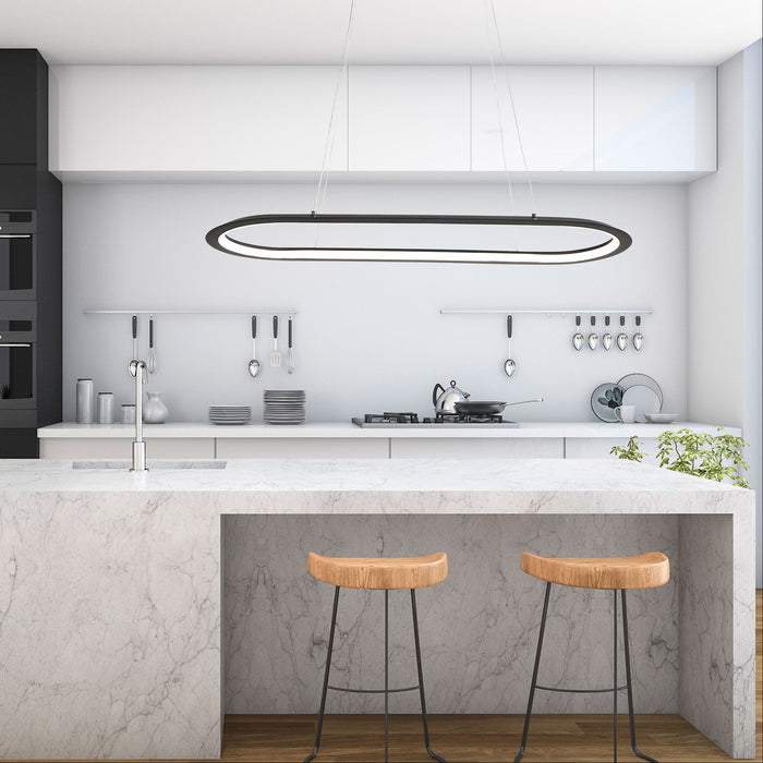 Ovale Black Pendant