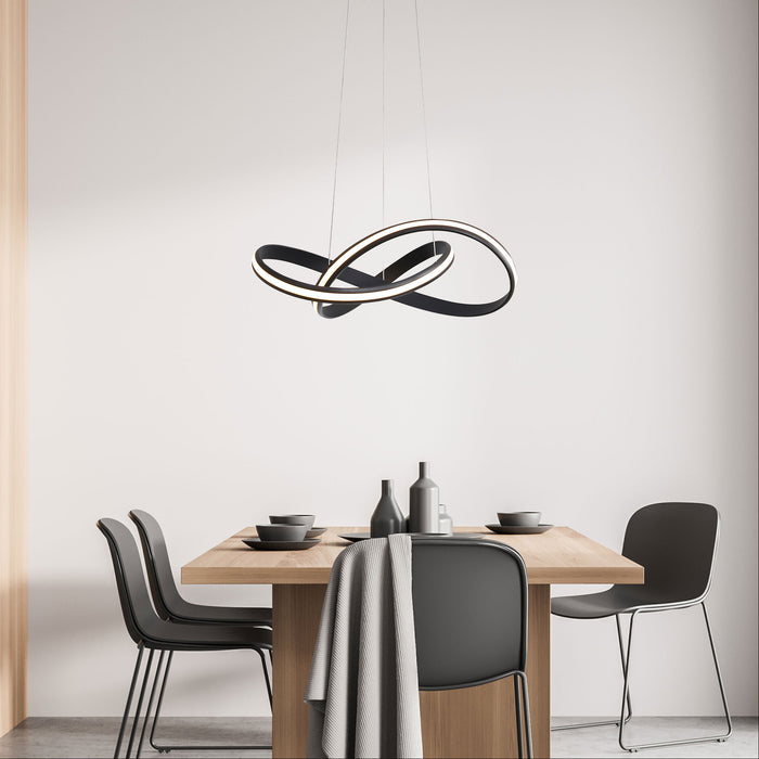 Spira Black Pendant