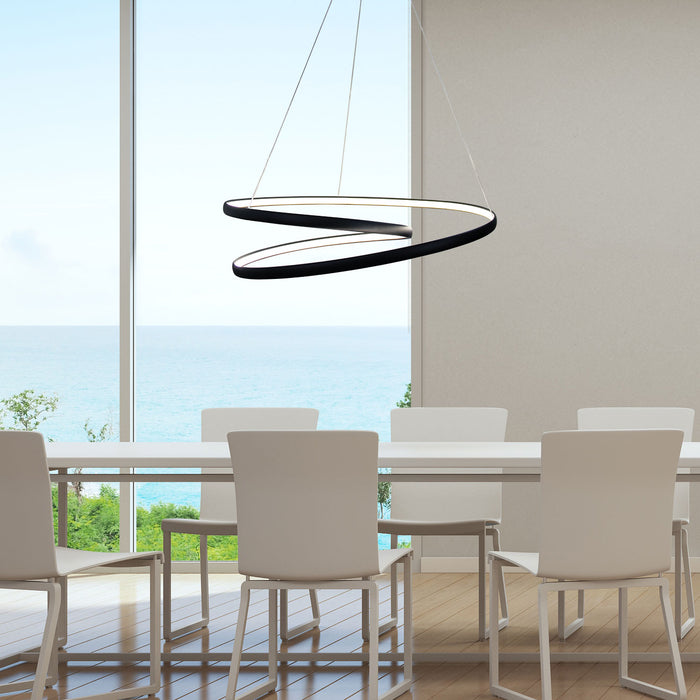 Infinity Cts Black Pendant
