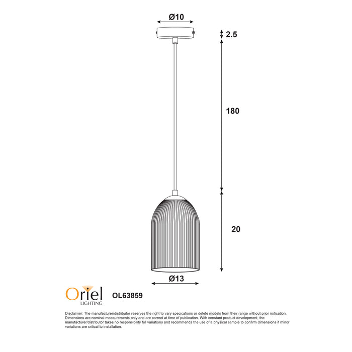 Arley Pendant White