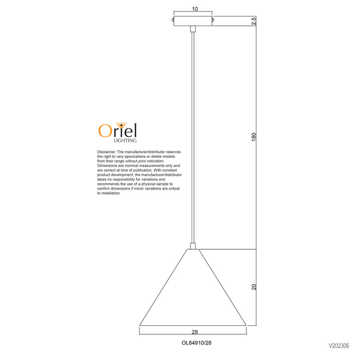 Conic.28 White Pendant