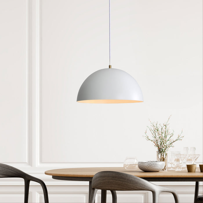 Lexi.35 White Pendant