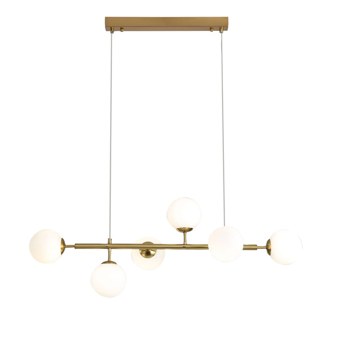 Eva.6 Satin Brass Pendant