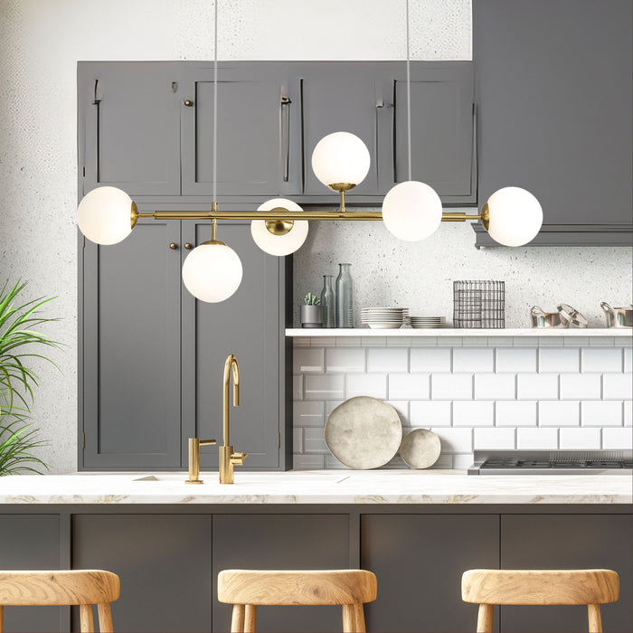 Eva.6 Satin Brass Pendant