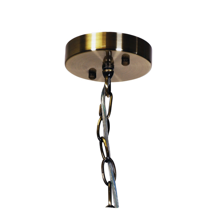 Rochester 5Lt Antique Brass Pendant
