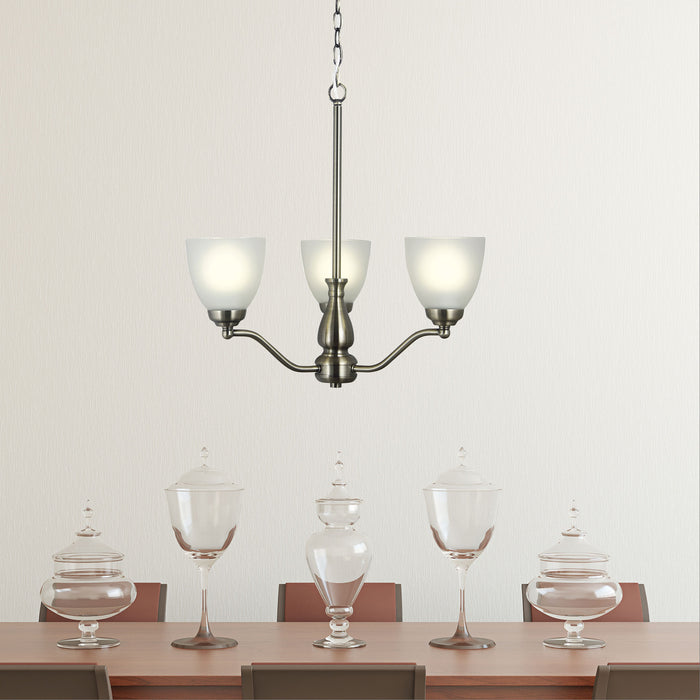 Rochester 3Lt Antique Brass Pendant