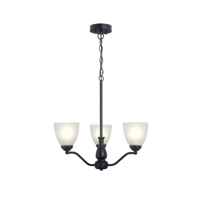 Rochester 3Lt Black Pendant