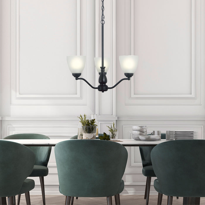 Rochester 3Lt Black Pendant