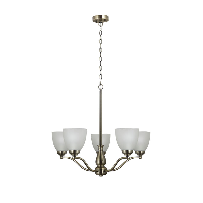 Rochester 5Lt Antique Brass Pendant