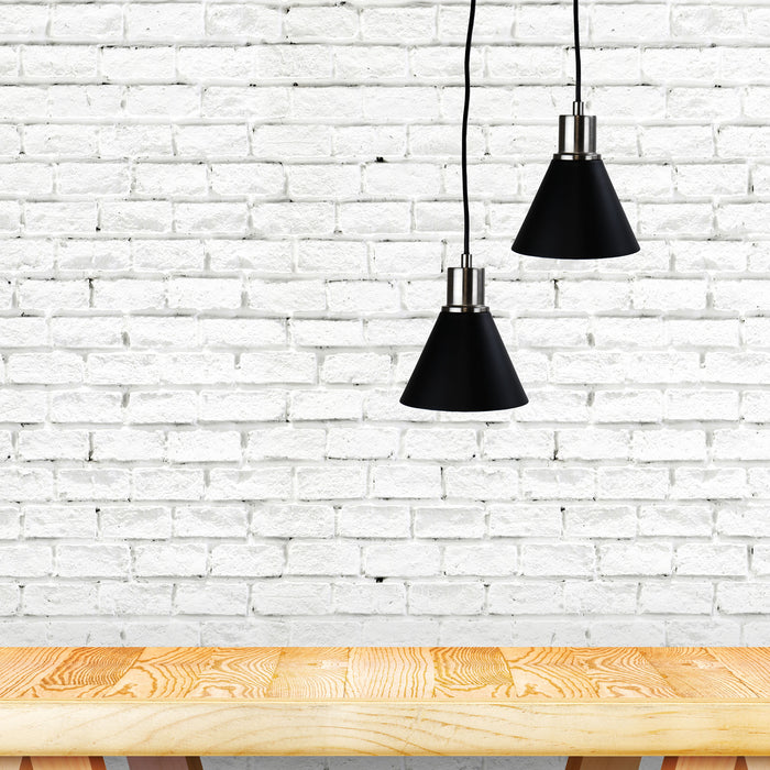 Como Brushed Chrome Pendant