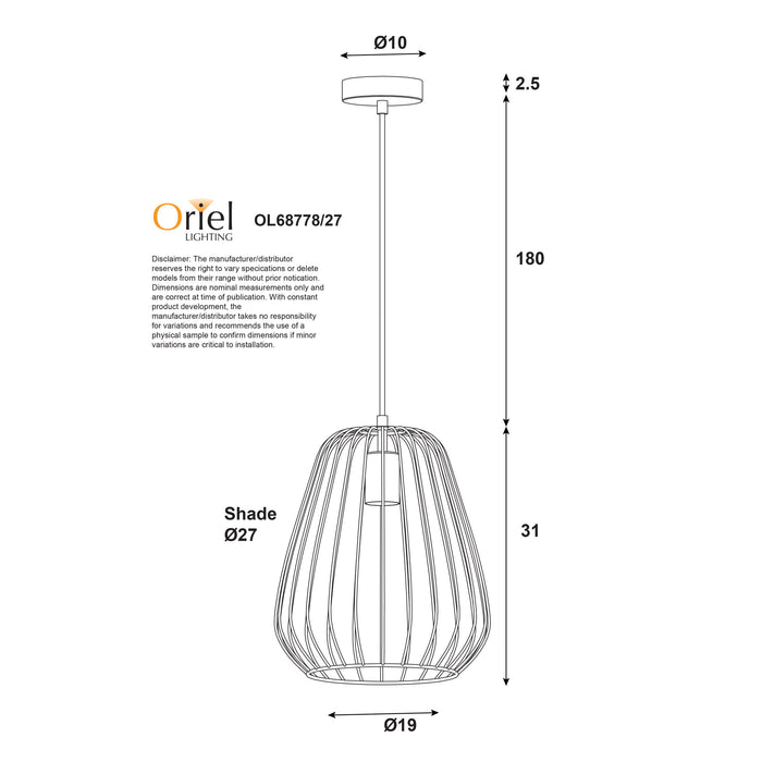 Pera.27 White Pendant