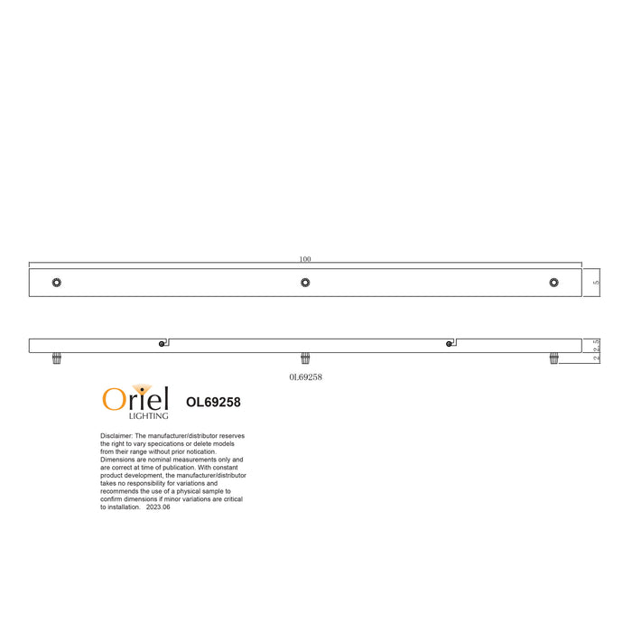 Parti Rail 1M Black Pendant