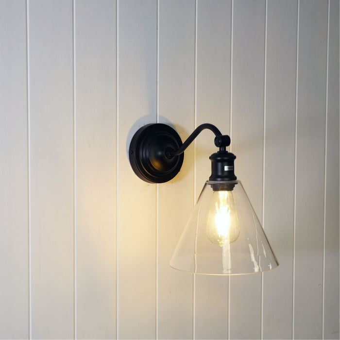 Abby Black Wall Light