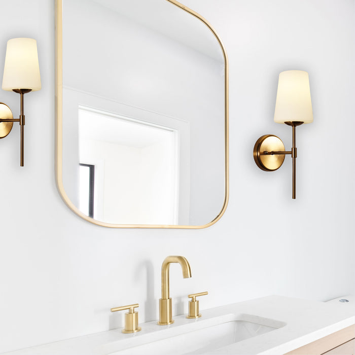 Kinbury Satin Brass Wall Light