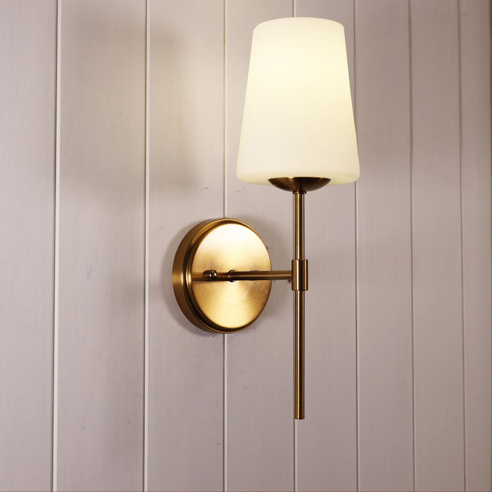 Kinbury Satin Brass Wall Light
