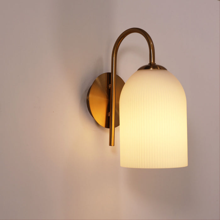 Arley Wall Light Satin Brass