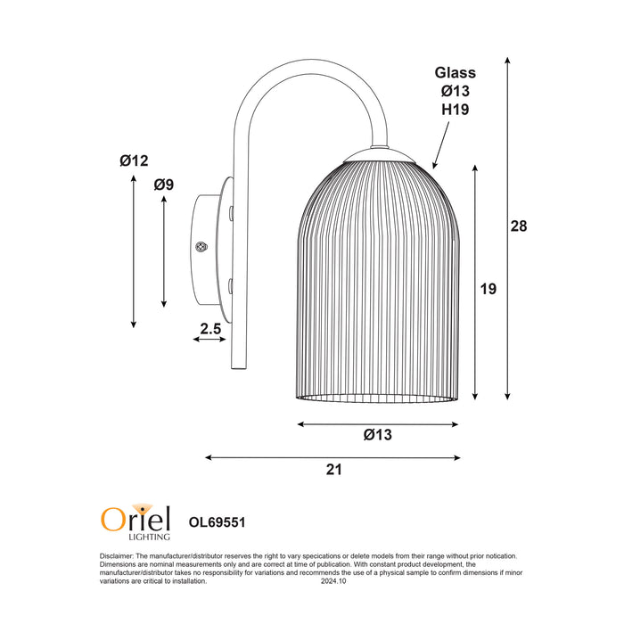 Arley Wall Light White