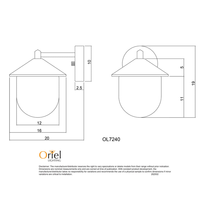 Monza White Wall Light