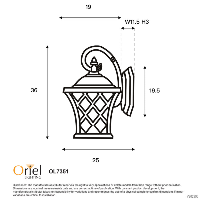 Fairview White Wall Light