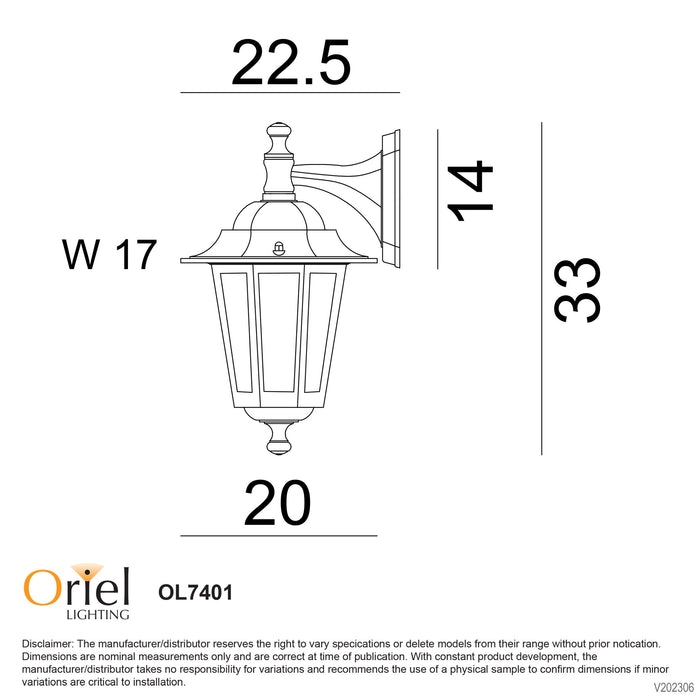 Ascot Down White Wall Light