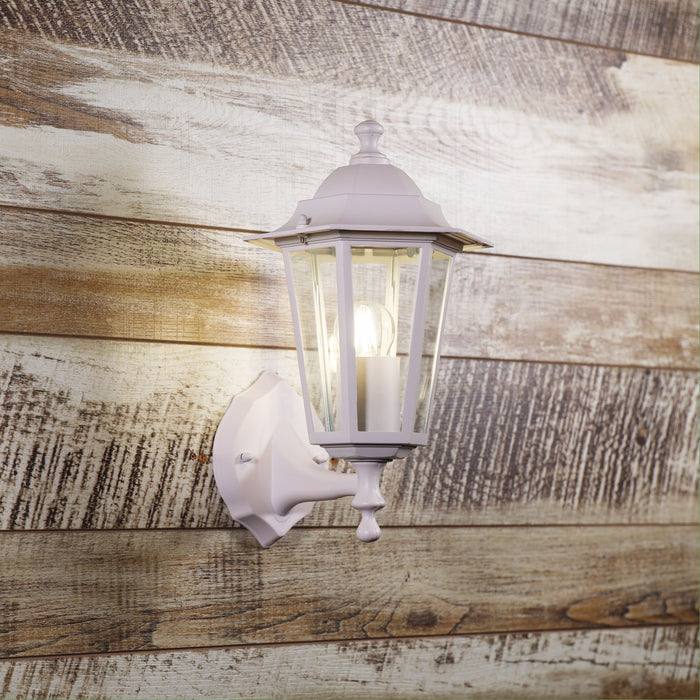 Ascot Up White Wall Light