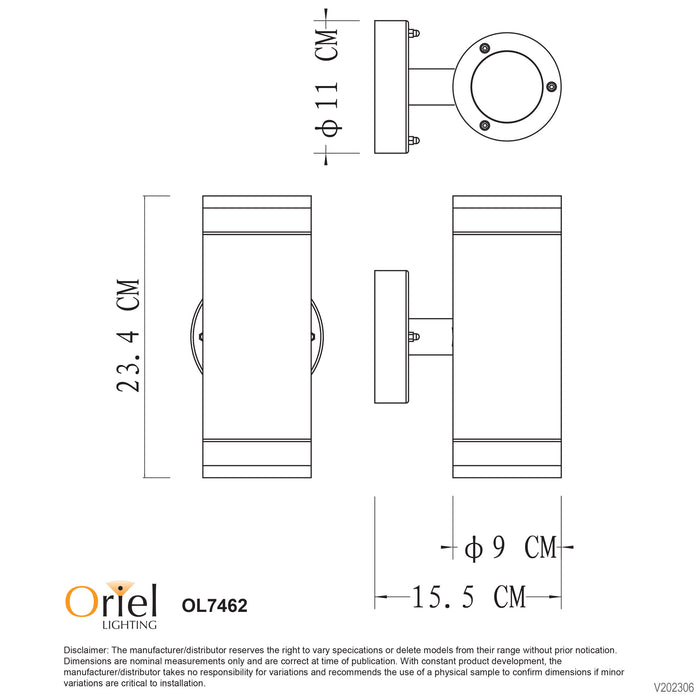 Tove Up And Down Wall Light