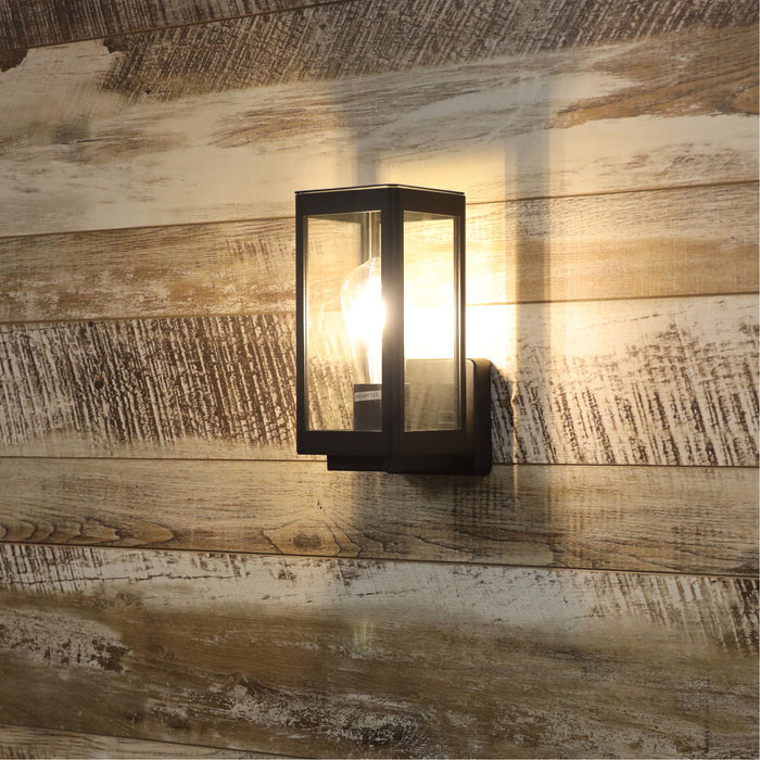 Portico Black Wall Light