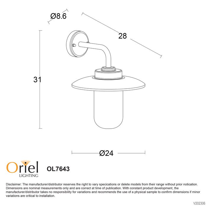 Anzio White Wall Light