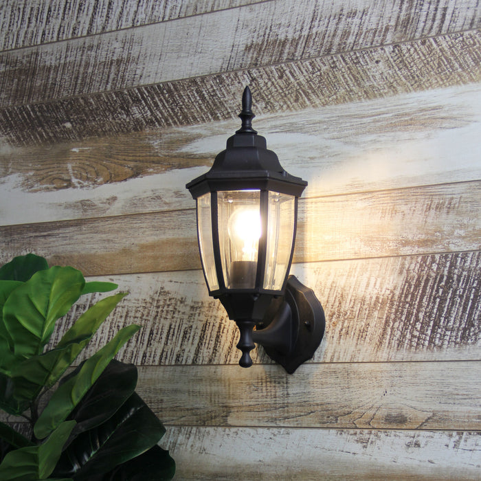 Highgate Up Black Wall Light