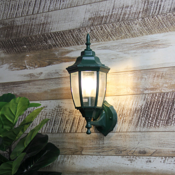 Highgate Up Green Wall Light
