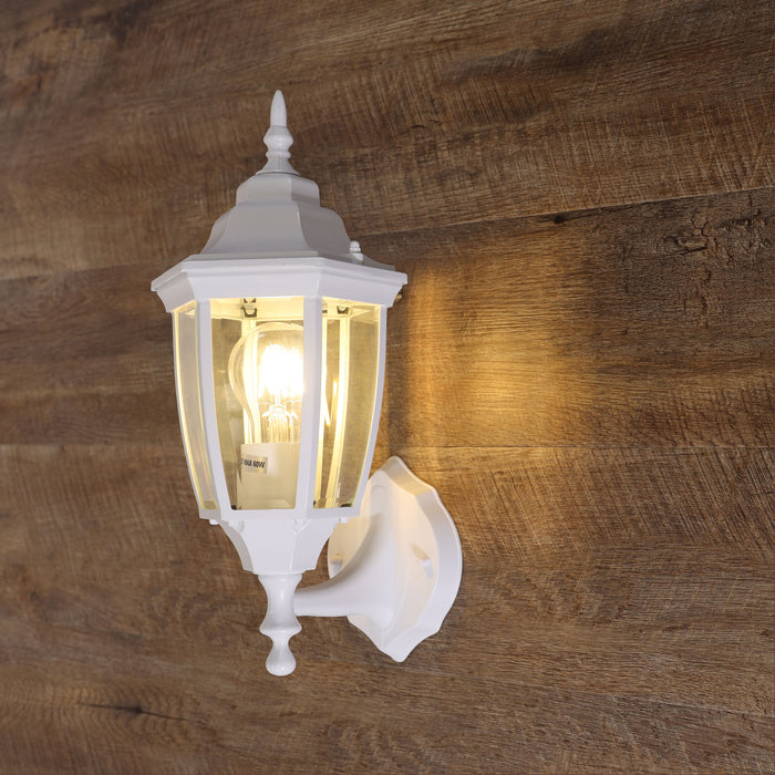 Highgate Up White Wall Light