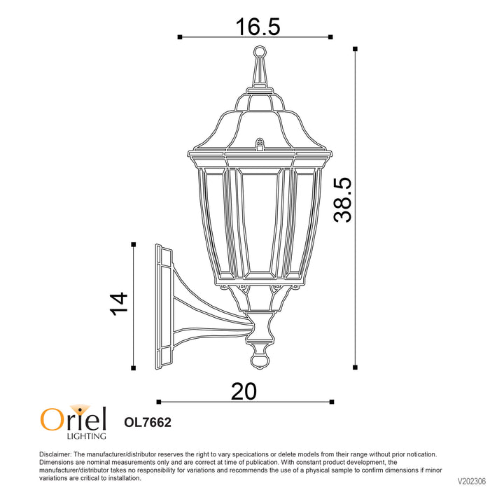 Highgate Up White Wall Light