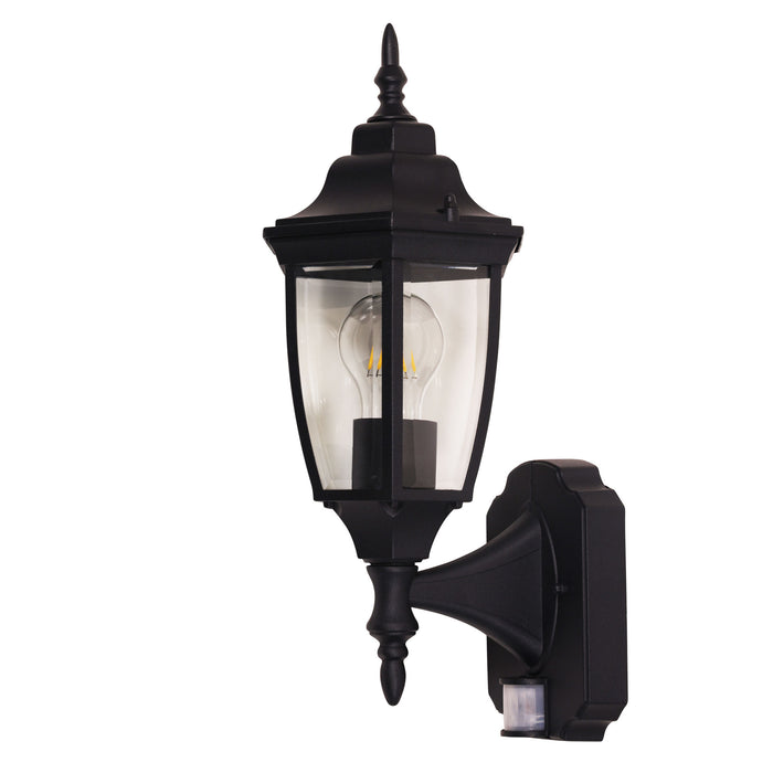 Highgate Sensor Black Wall Light