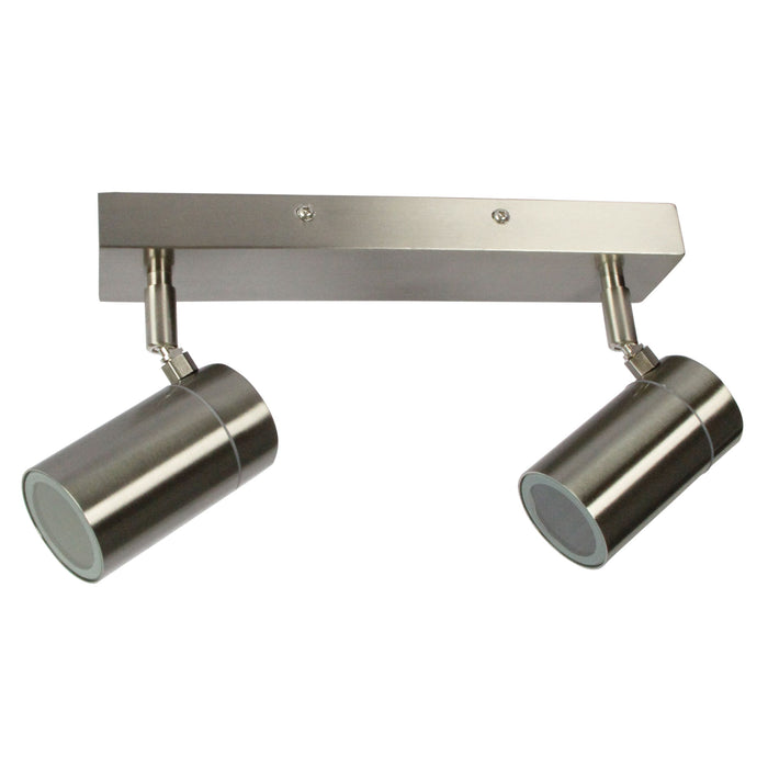 Zeta Double Stainless Steel Spotlight