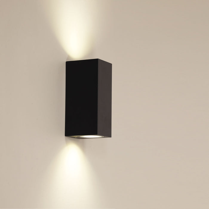 Atlas Twin Black Wall Light