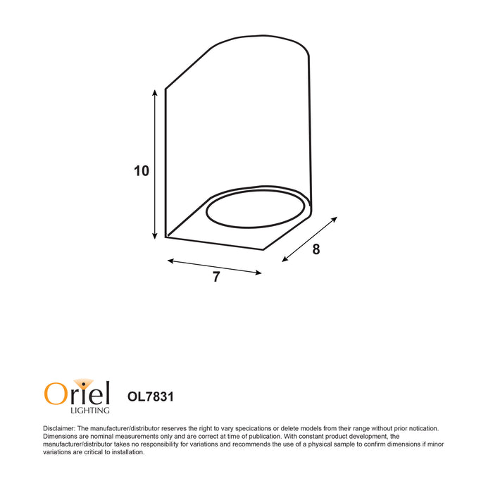 Hera Down Black Wall Light