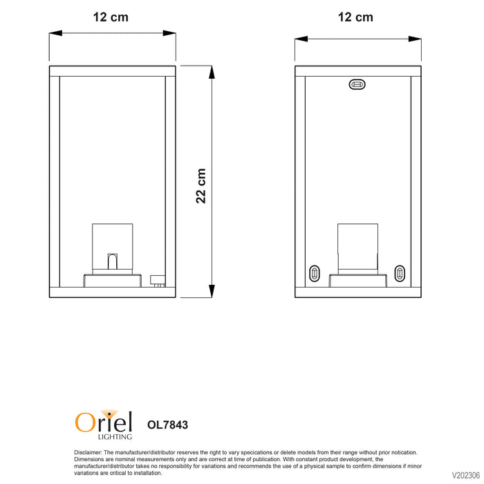 Pandora Flush Wall Light