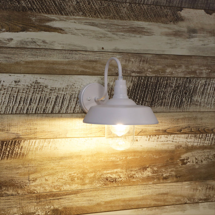 Hudson White Wall Light