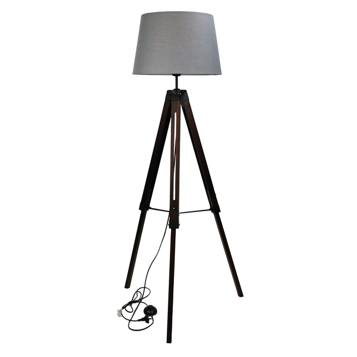 Trevi Complete Grey Floor Lamp