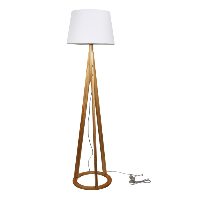 Stabb With White Tapered Lamp