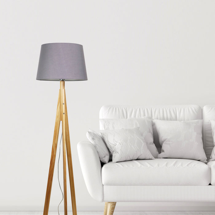 Stabb With Grey Tapered Lamp